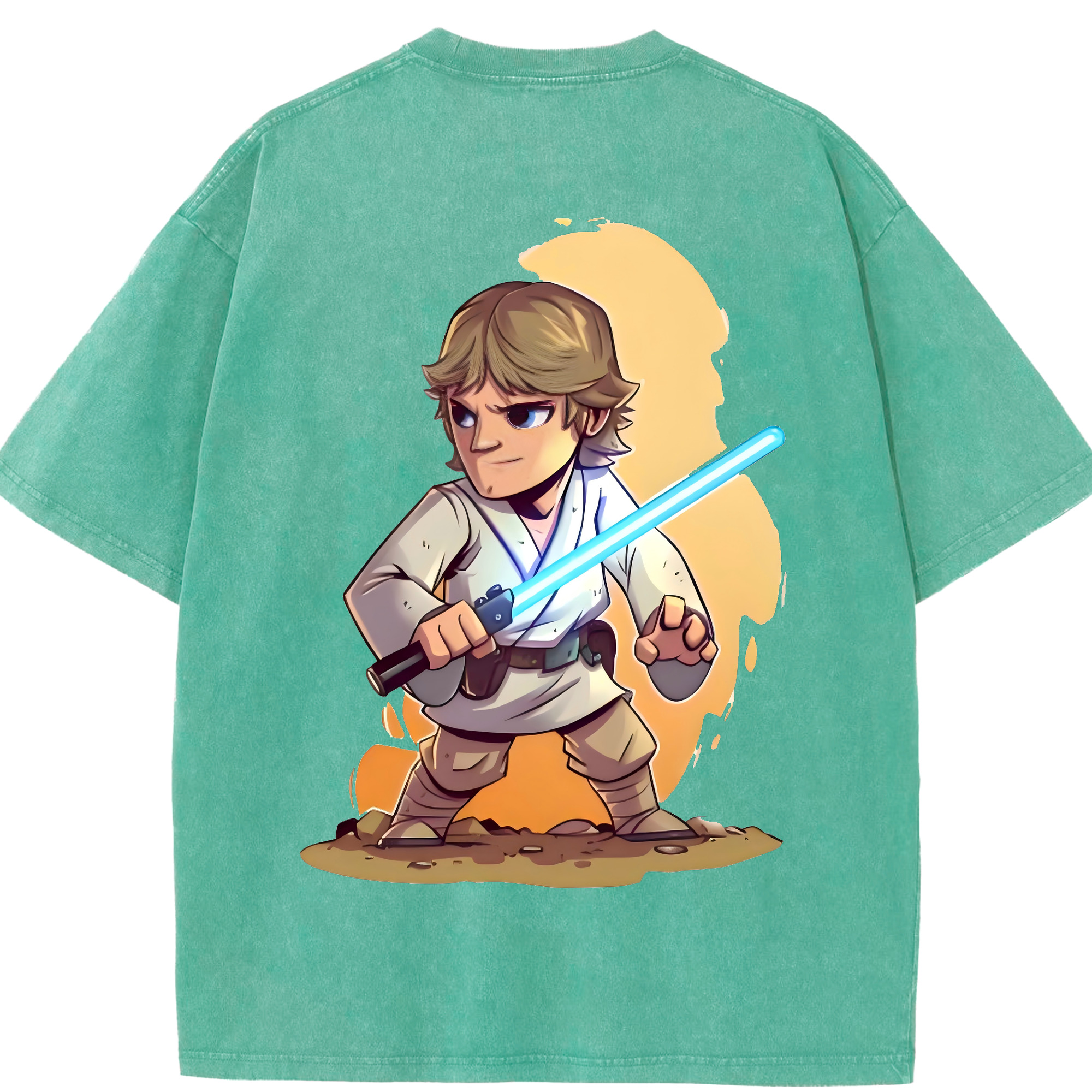 （画像用） スター・ウォーズ Star Wars 綿100% ヴィンテージ風 半袖Tシャツ（背面プリント）